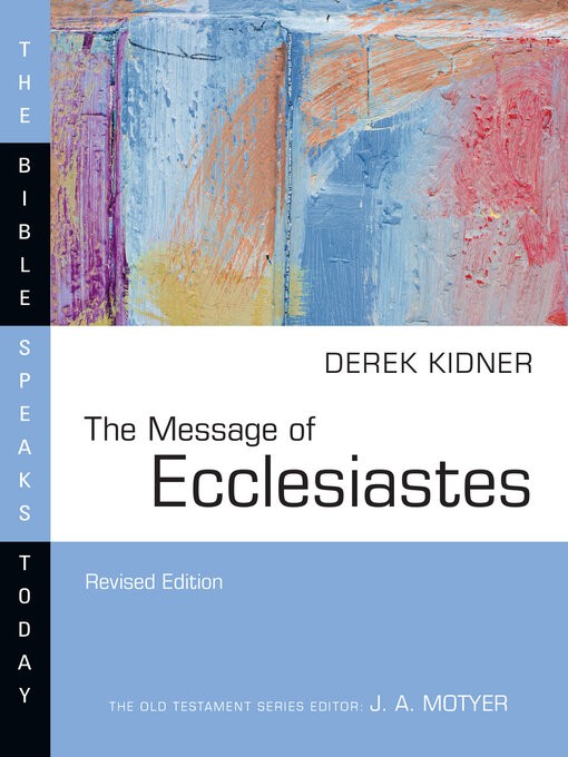 Cover image for The Message of Ecclesiastes